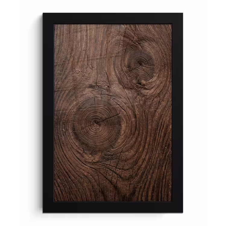 Poster met lijst - Houtnerf - Textuur - Patroon - Bruin - Rustiek