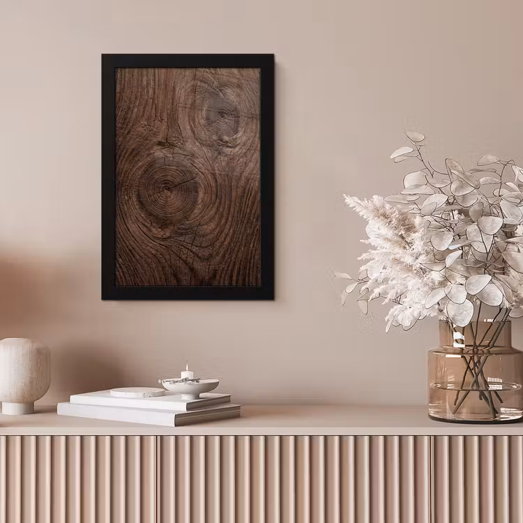 Poster met lijst - Houtnerf - Textuur - Patroon - Bruin - Rustiek — 5