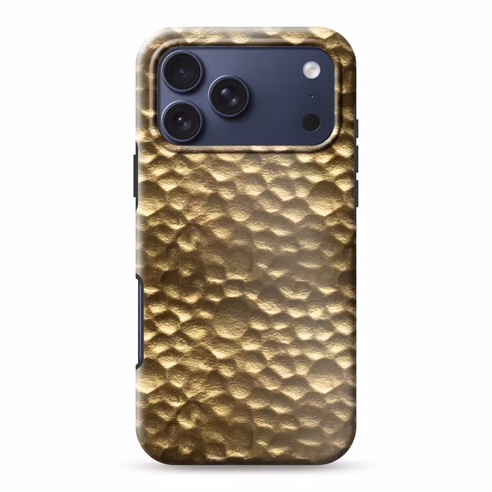 Telefoonhoesje Toughcase - Gehamerd - Reliëf - Textuur - Bronsgoud — 1