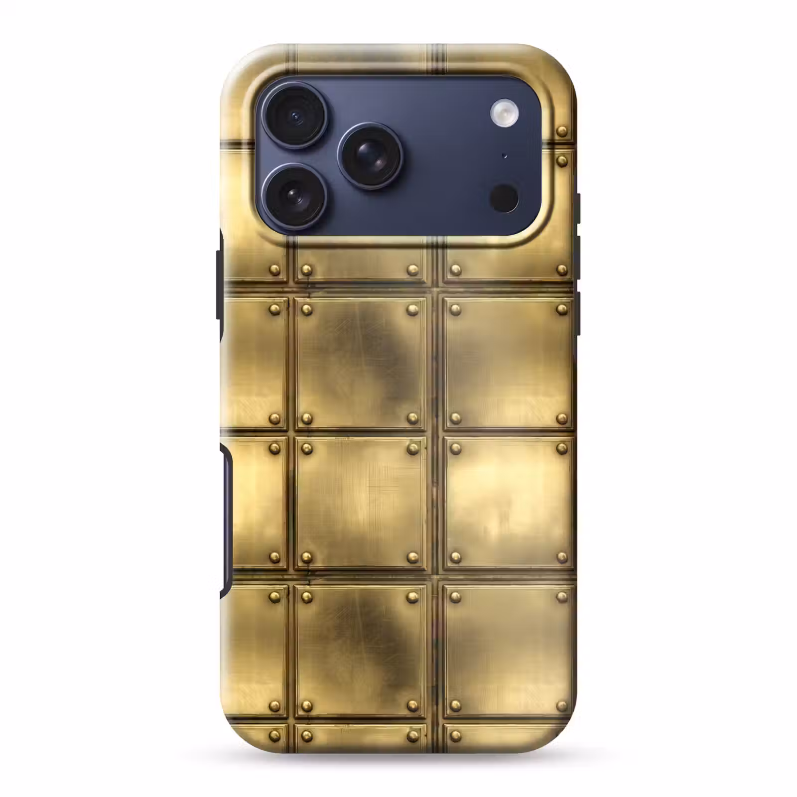 Telefoonhoesje Toughcase - Platen - Industrieel - Stoer - Goud — 1