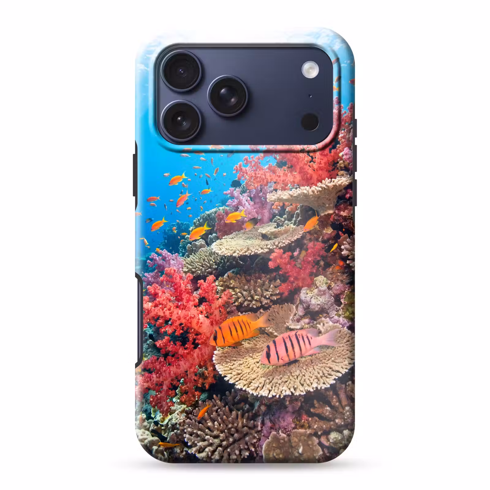 Telefoonhoesje Toughcase - Koraalrif - Vissen - Onderwater - Tropisch - Rood — 1