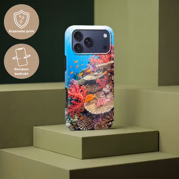Telefoonhoesje Toughcase - Koraalrif - Vissen - Onderwater - Tropisch - Rood — 7