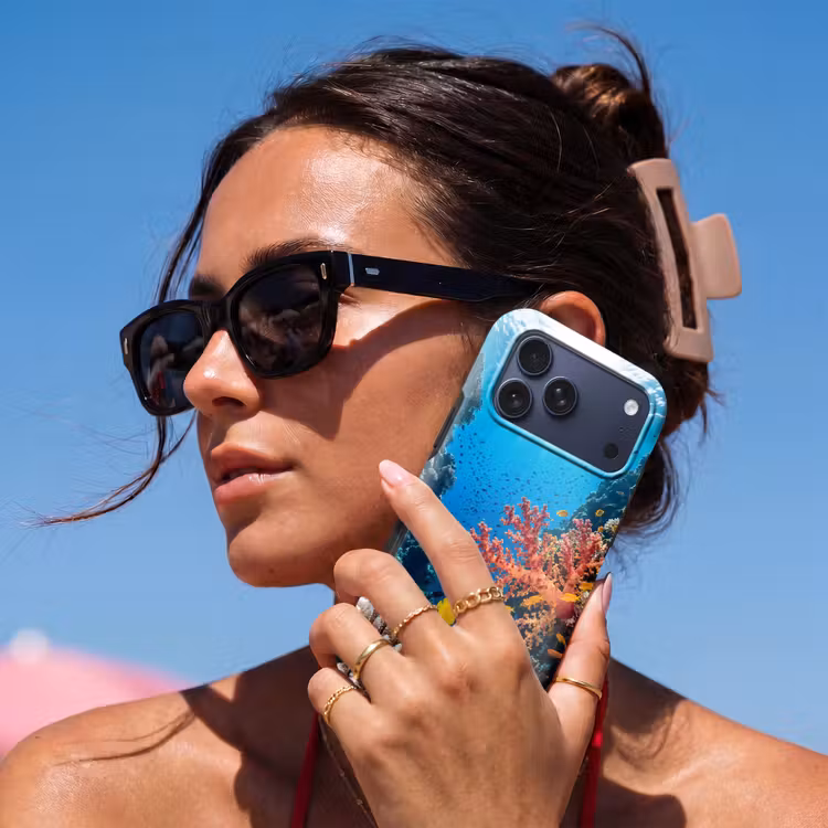 Telefoonhoesje Toughcase - Zee - Koraalrif - Natuur - Levendig - Blauw — 6