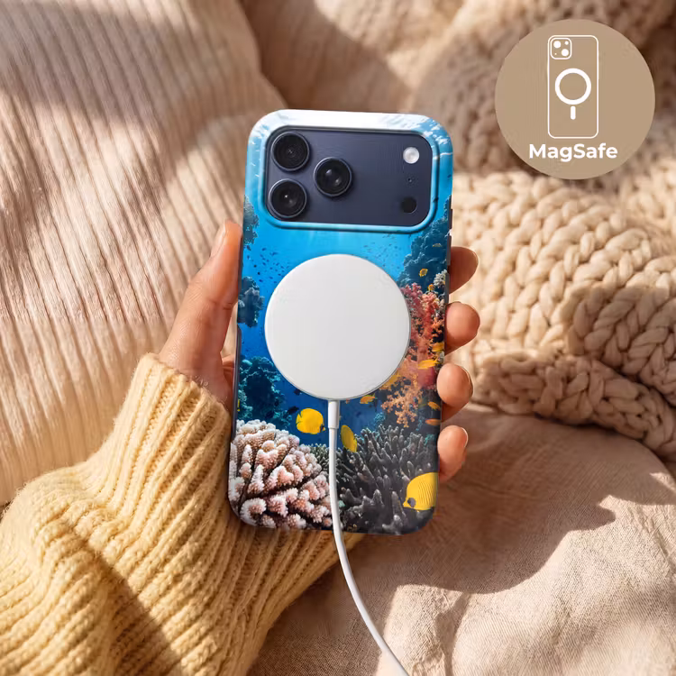 Telefoonhoesje Toughcase - Zee - Koraalrif - Natuur - Levendig - Blauw — 8