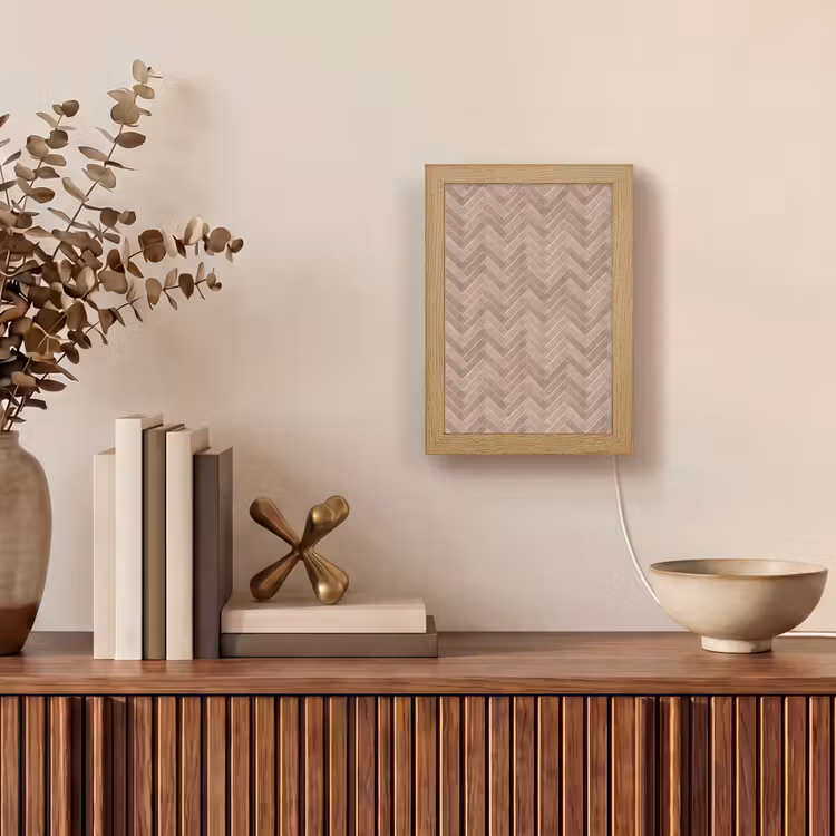 Gepersonaliseerde lightbox - Visgraat - Wandtegel - Oudroze - Terracotta — 4