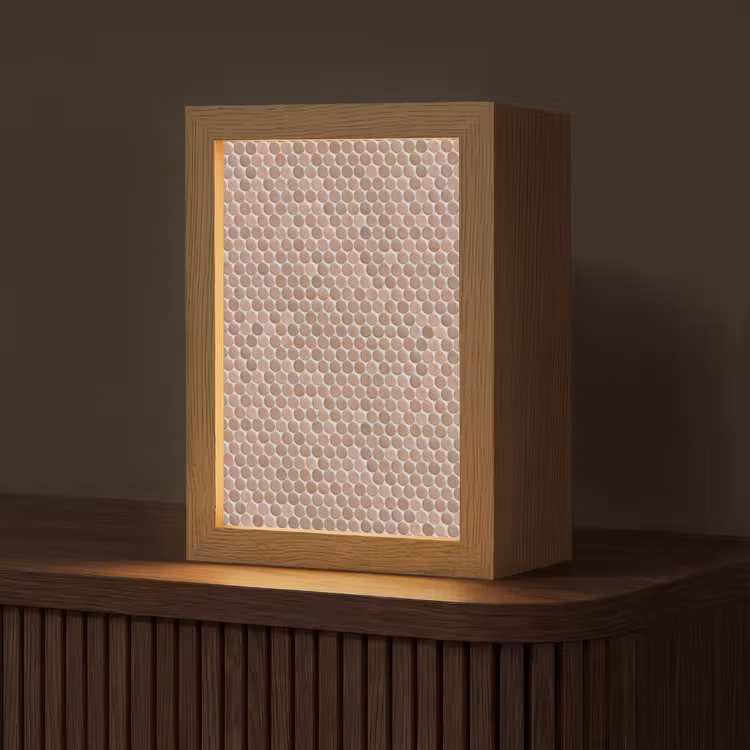 Gepersonaliseerde lightbox - Penny - Mozaïek - Oudroze - Terracotta — 1