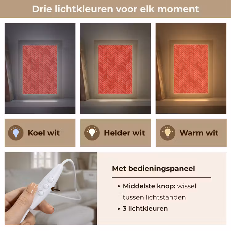 Gepersonaliseerde lightbox - Visgraat - Tegel - Rood — 6