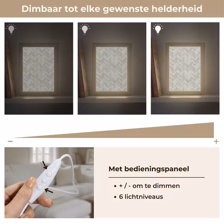 Gepersonaliseerde lightbox - Visgraat - Wandtegel - Grijs — 8