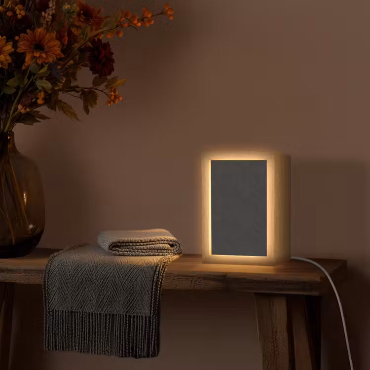 Gepersonaliseerde lightbox - Visgraat - Wandtegel - Mat - Zwart — 3