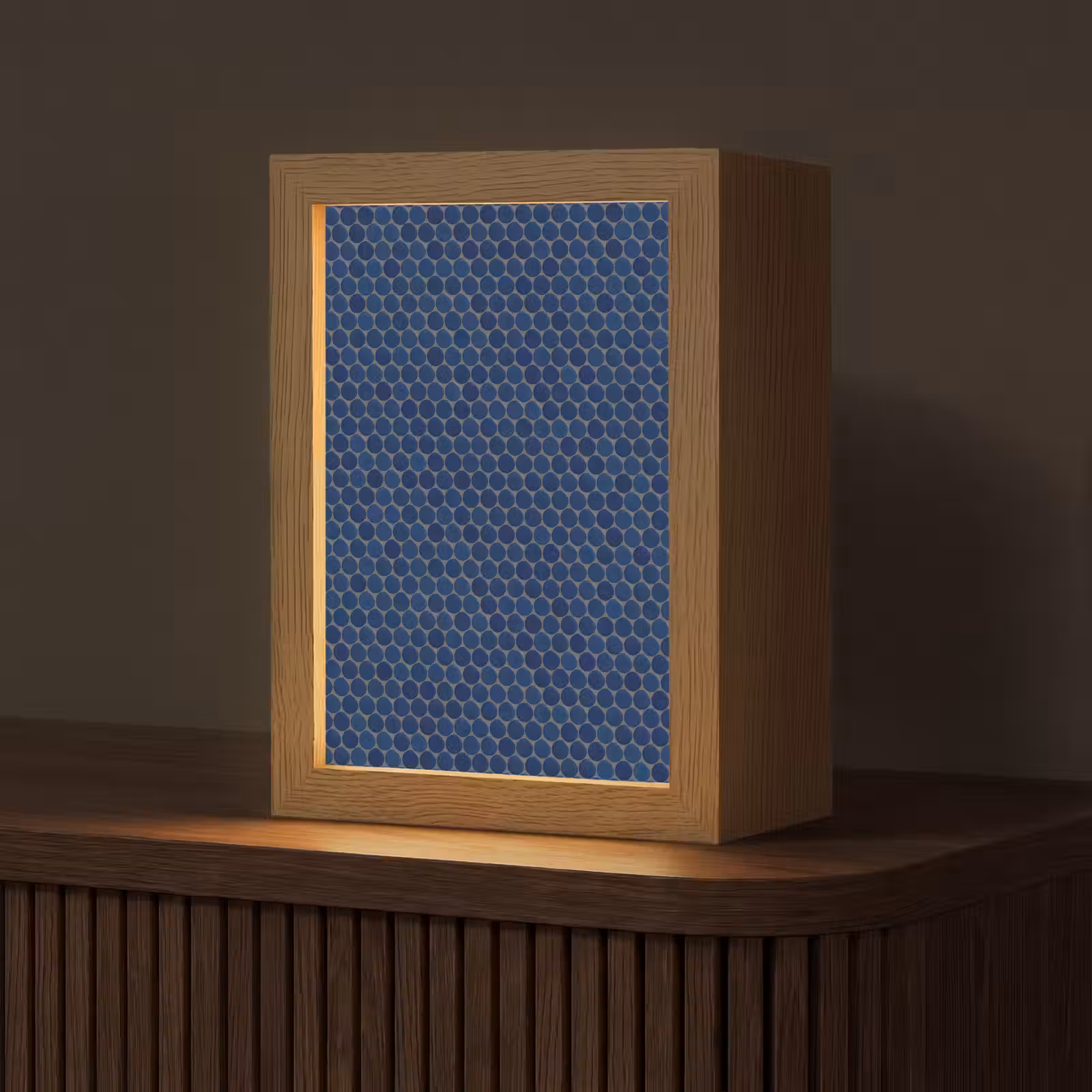 Gepersonaliseerde lightbox - Penny - Mozaïek - Donkerblauw — 1