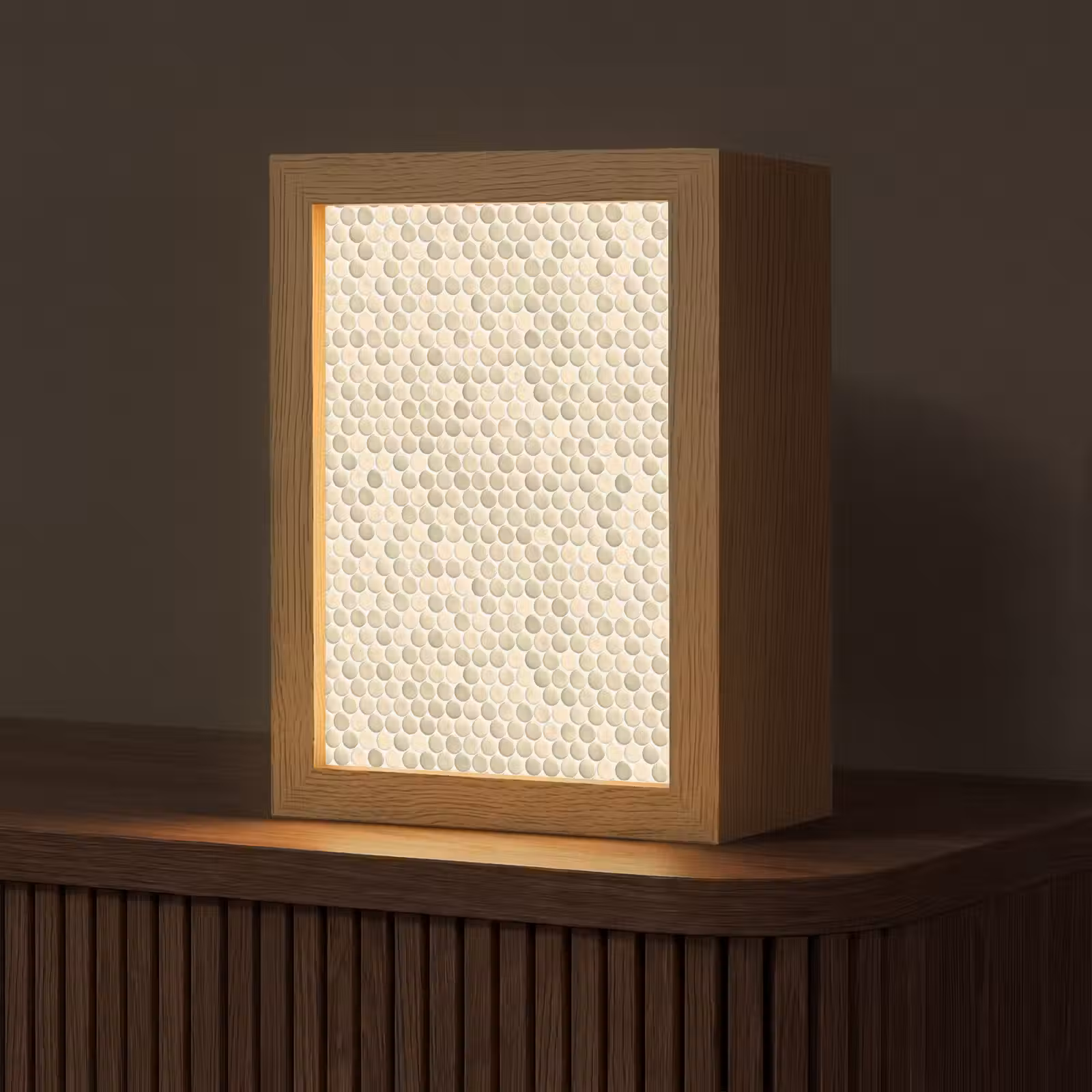 Gepersonaliseerde lightbox - Penny - Mozaïek - Zand — 1