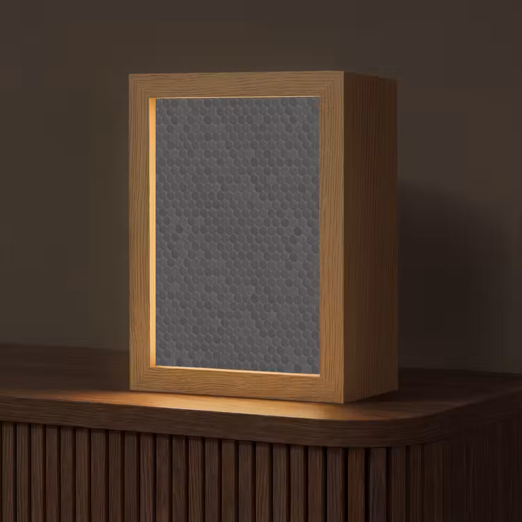 Gepersonaliseerde lightbox - Penny - Mozaïek - Donkergrijs — 1
