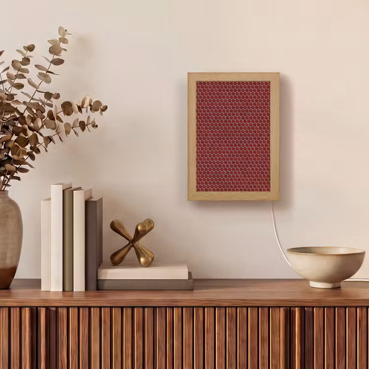 Gepersonaliseerde lightbox - Penny - Mozaïek - Rond - Rood — 4
