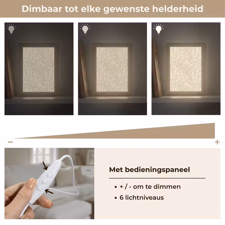 Gepersonaliseerde lightbox - Penny - Mozaïek - Zand — 8