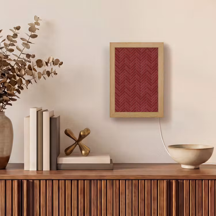 Gepersonaliseerde lightbox - Visgraat - Wandtegel - Bordeaux - Rood — 4