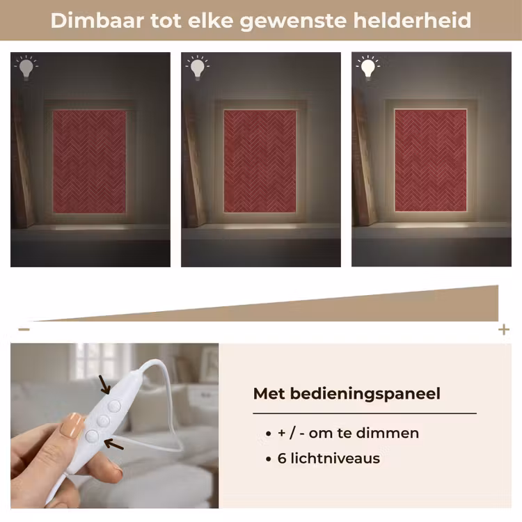 Gepersonaliseerde lightbox - Visgraat - Wandtegel - Bordeaux - Rood — 8
