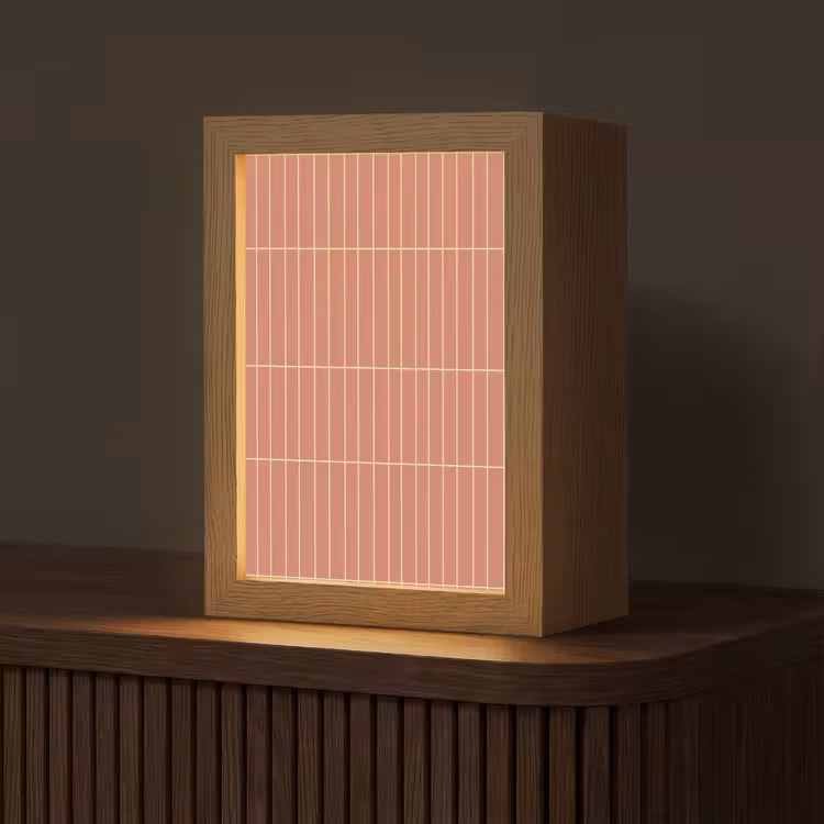 Gepersonaliseerde lightbox - Patroon - Tegels - Terracotta — 1