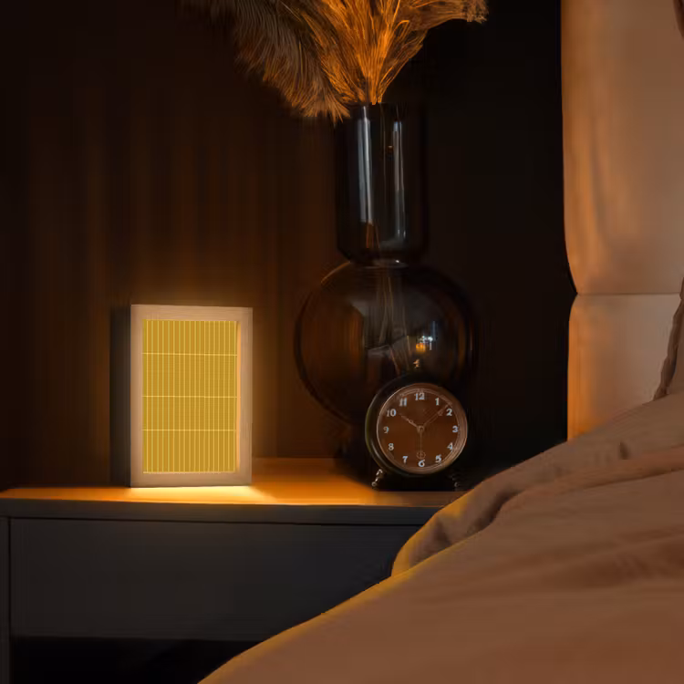 Gepersonaliseerde lightbox - Tegels - Verticaal - Mosterdgeel — 2