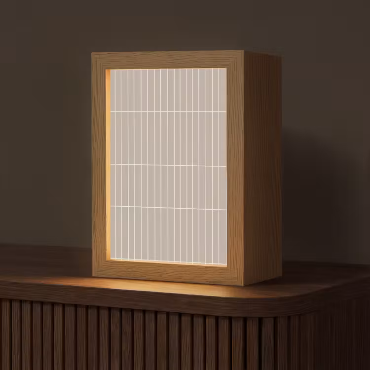 Gepersonaliseerde lightbox - Verticaal - Wandtegel - Licht Beige — 1
