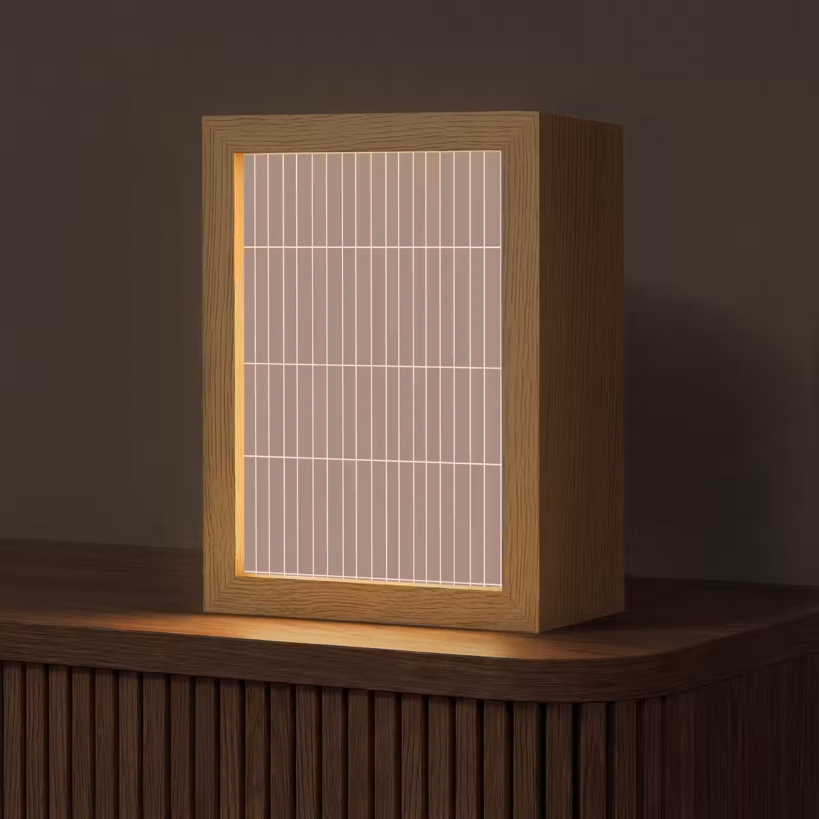 Gepersonaliseerde lightbox - Verticaal - Wandtegel - Terracotta — 1