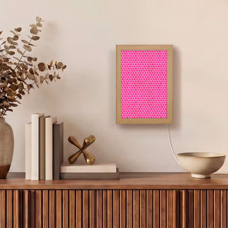 Gepersonaliseerde lightbox - Penny - Mozaïek - Felroze — 4