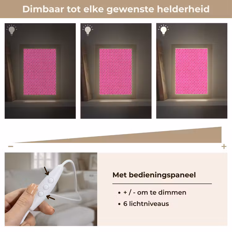 Gepersonaliseerde lightbox - Penny - Mozaïek - Felroze — 8