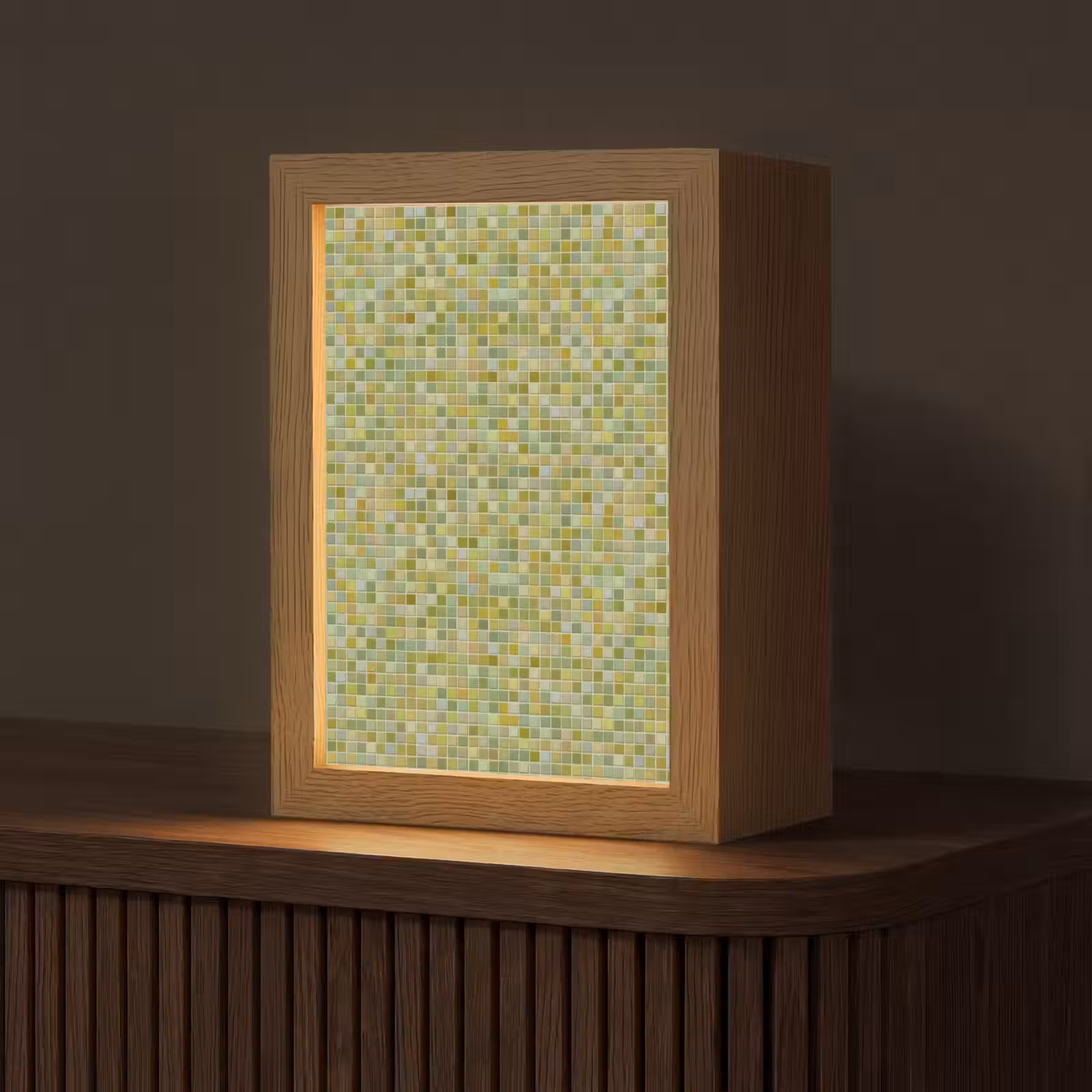 Gepersonaliseerde lightbox - Mozaïek - Patroon - Groen — 1