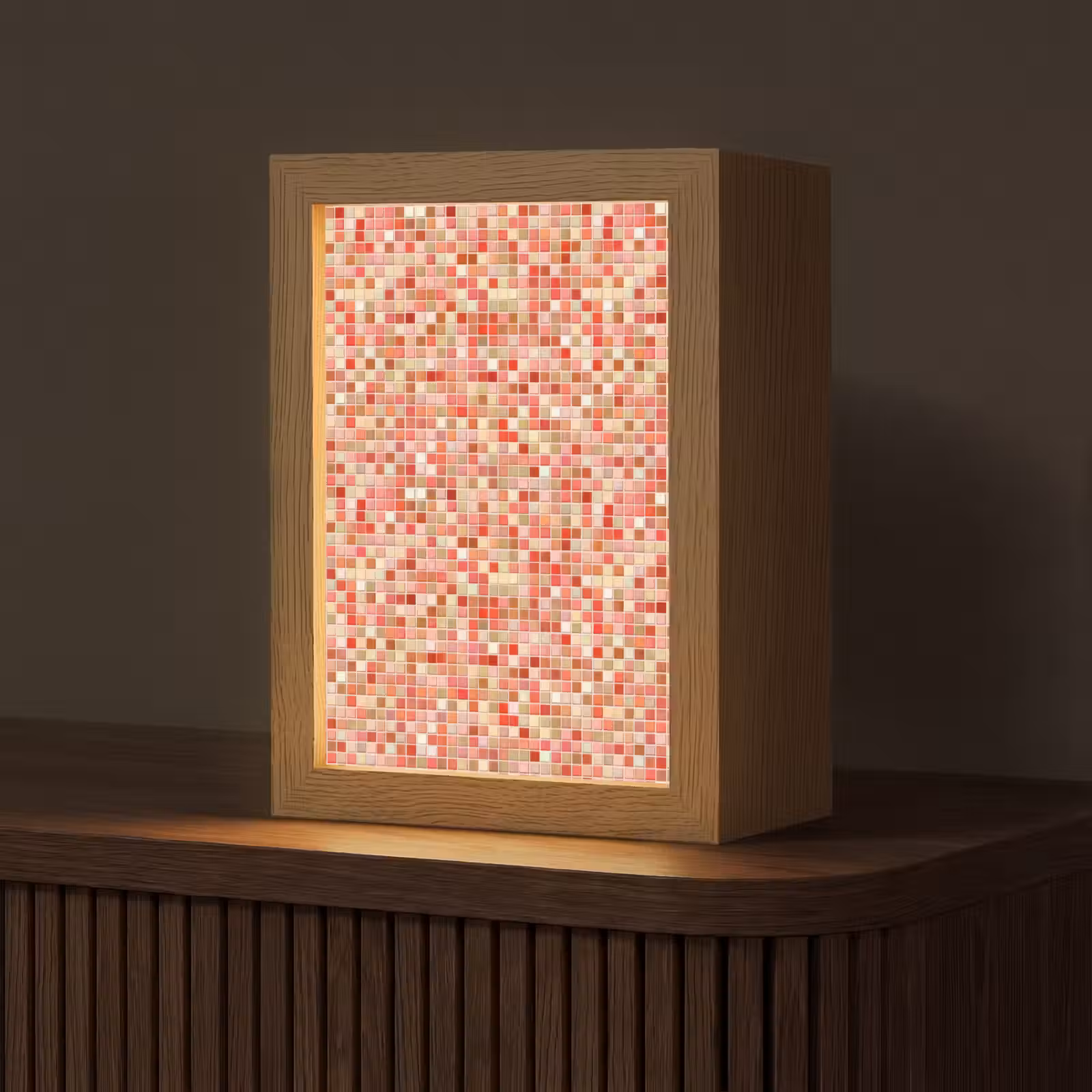 Gepersonaliseerde lightbox - Mozaïek - Tegel - Patroon - Kleurrijk — 1