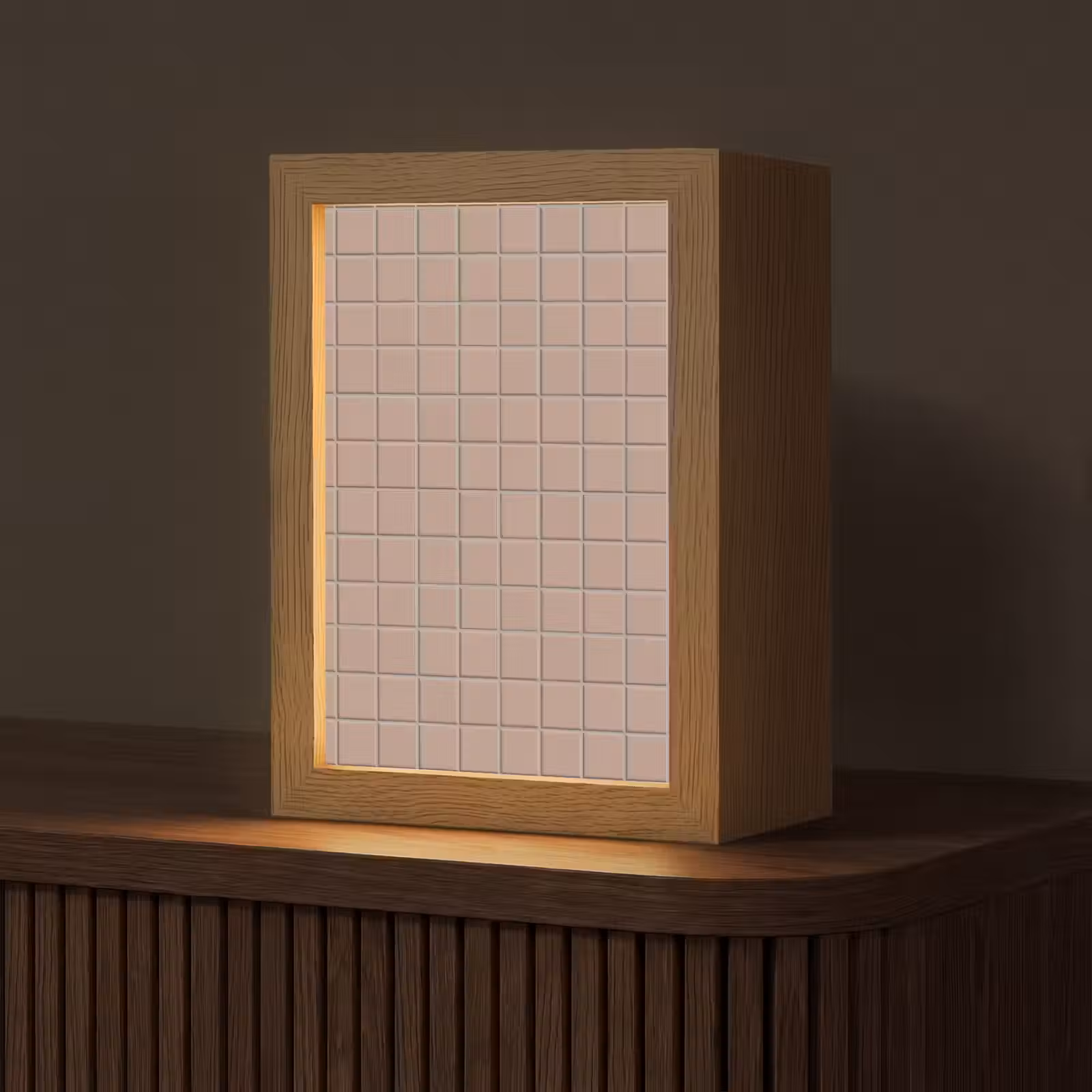 Gepersonaliseerde lightbox - Patroon - Tegel - Oudroze — 1