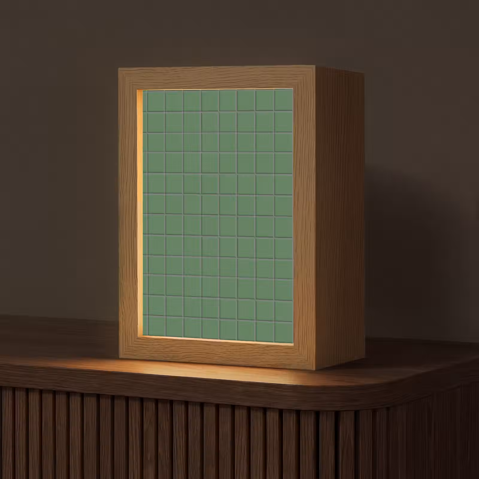 Gepersonaliseerde lightbox - Patroon - Tegels - Groen — 1