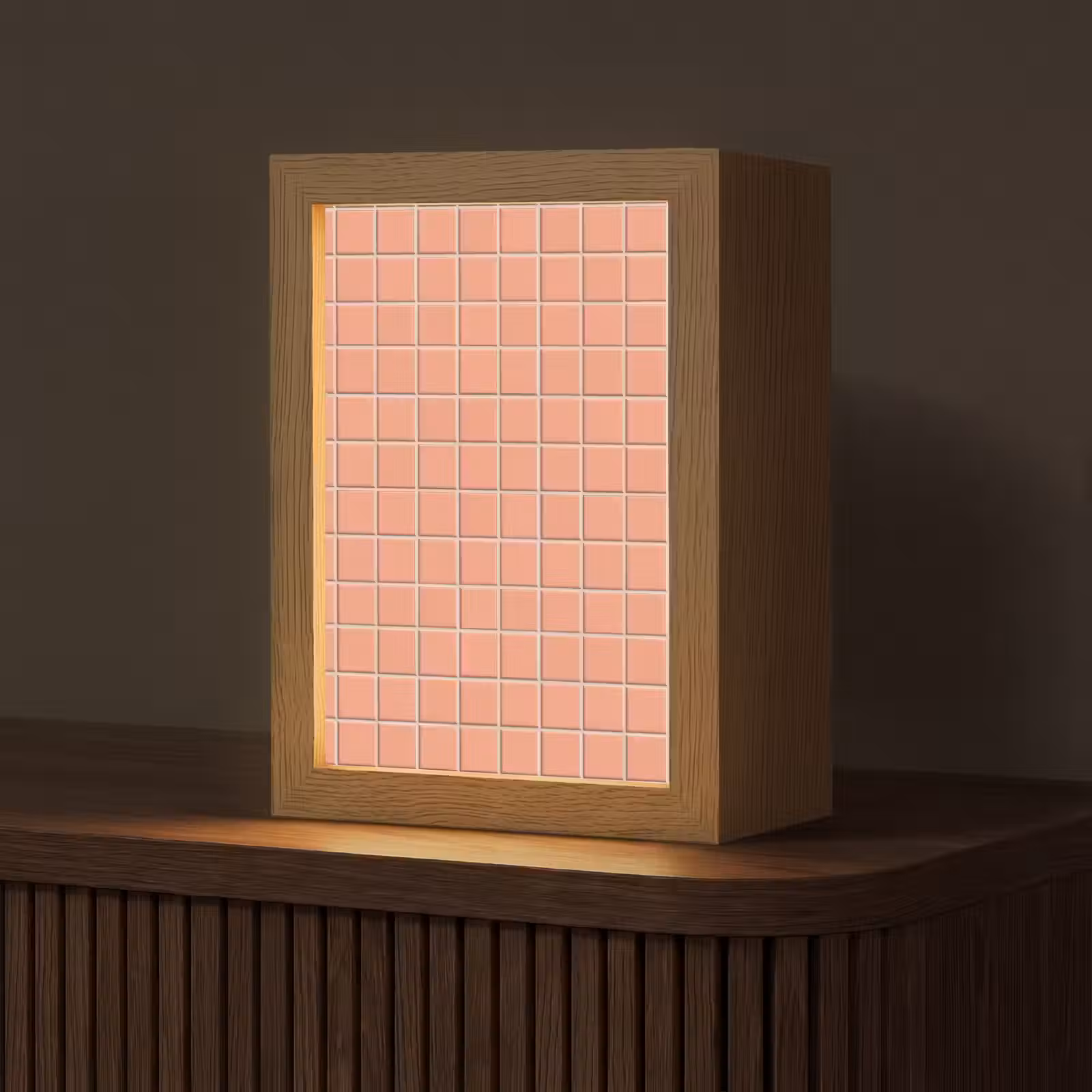 Gepersonaliseerde lightbox - Patroon - Tegels - Perzik — 1