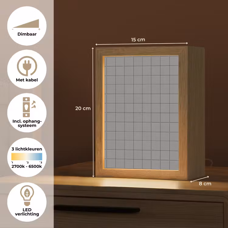 Gepersonaliseerde lightbox - Modern - Patroon - Grijs — 7