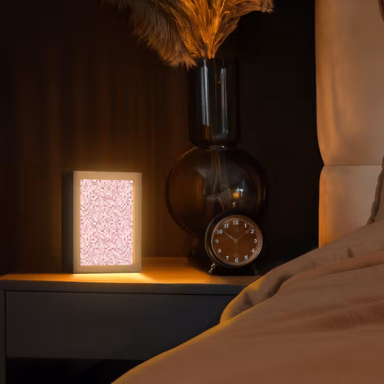 Gepersonaliseerde lightbox - Mozaïek - Patroon - Roze — 2