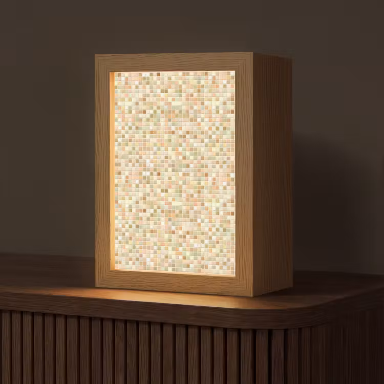 Gepersonaliseerde lightbox - Mozaïek - Patroon - Terracotta — 1