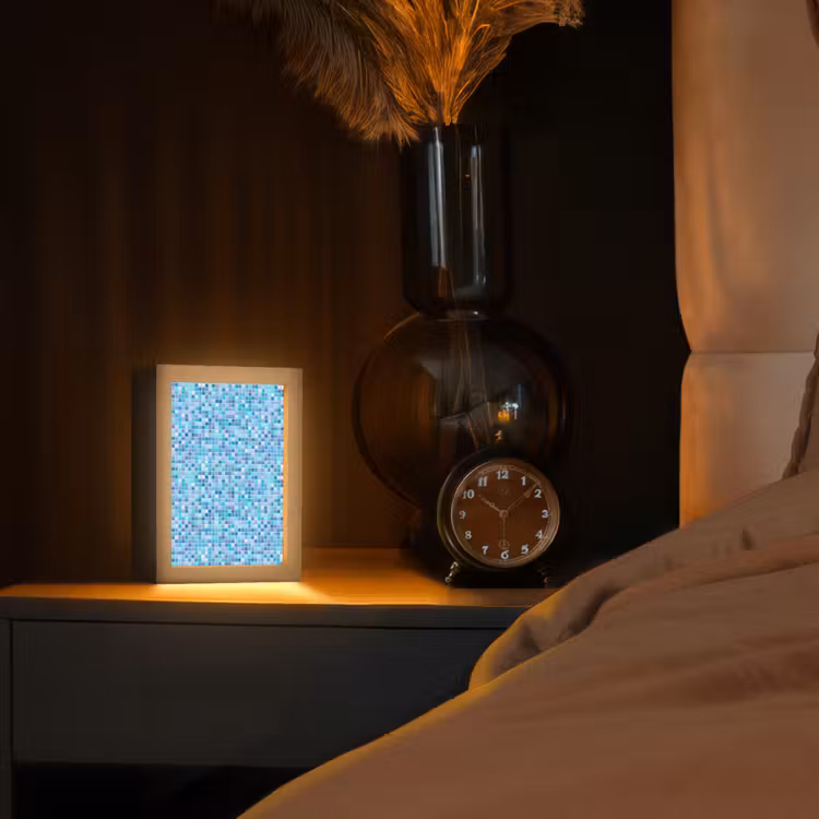 Gepersonaliseerde lightbox - Mozaïek - Patroon - Turquoise — 2