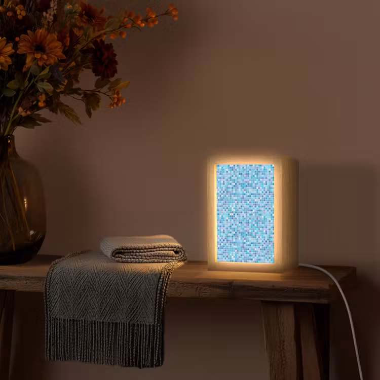 Gepersonaliseerde lightbox - Mozaïek - Patroon - Turquoise — 3