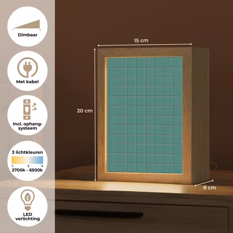 Gepersonaliseerde lightbox - Patroon - Patroon - Smaragd — 7