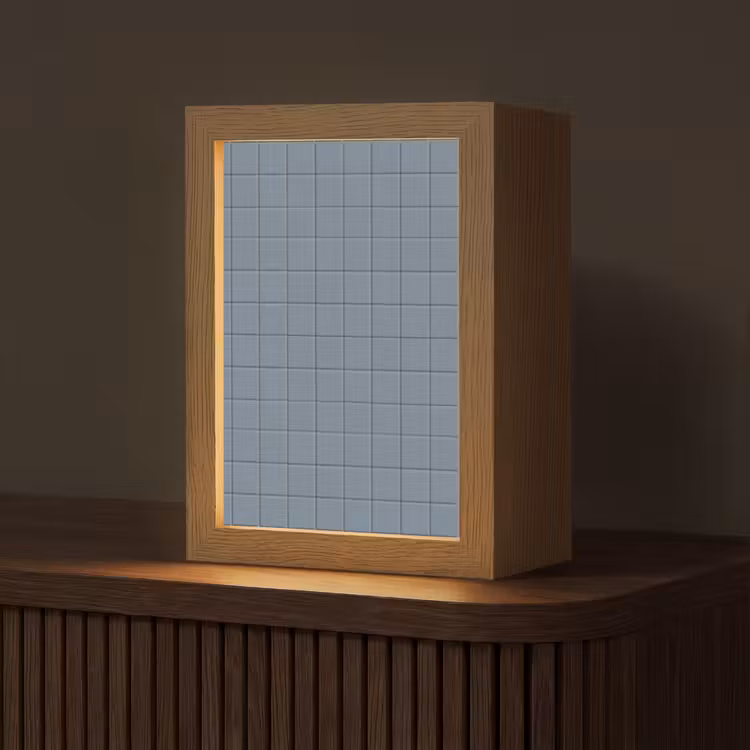 Gepersonaliseerde lightbox - Patroon - Tegel - Blauwgrijs — 1