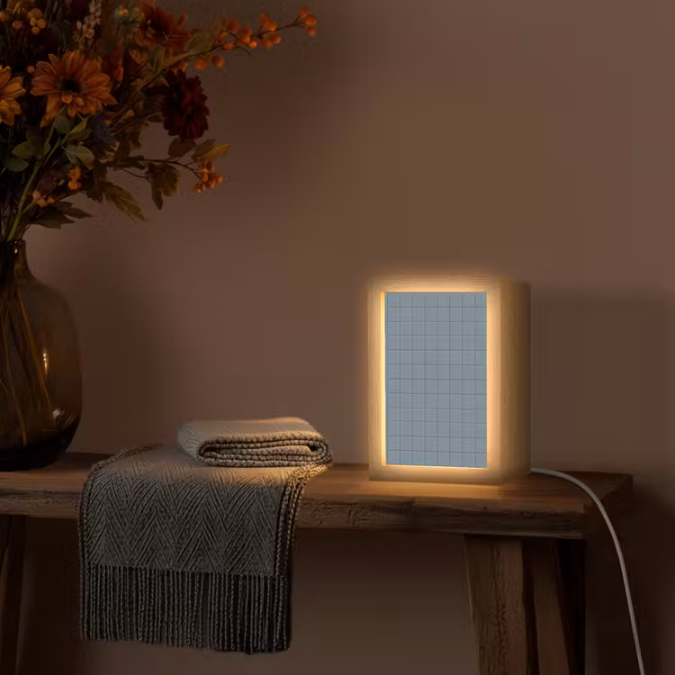 Gepersonaliseerde lightbox - Patroon - Tegel - Blauwgrijs — 3