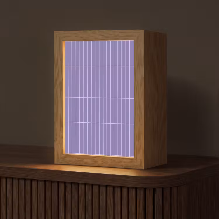 Gepersonaliseerde lightbox - Patroon - Tegel - Lila — 1