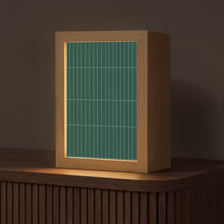 Gepersonaliseerde lightbox - Patroon - Tegels - Donkergroen — 1