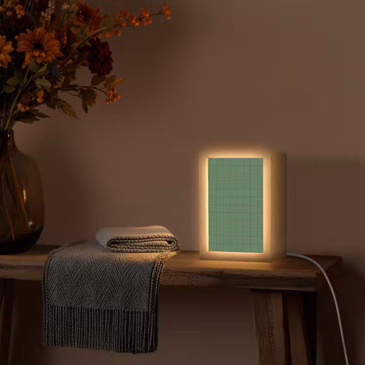 Gepersonaliseerde lightbox - Patroon - Tegels - Groen — 3