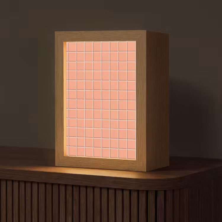 Gepersonaliseerde lightbox - Patroon - Tegels - Perzik — 1