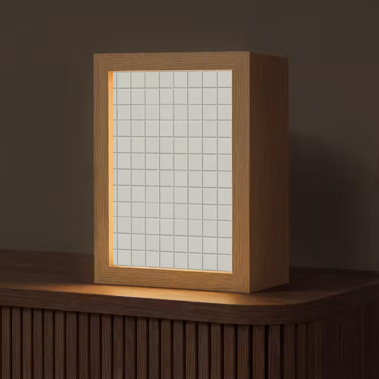 Gepersonaliseerde lightbox - Tegel - Patroon - Lichtgroen — 1
