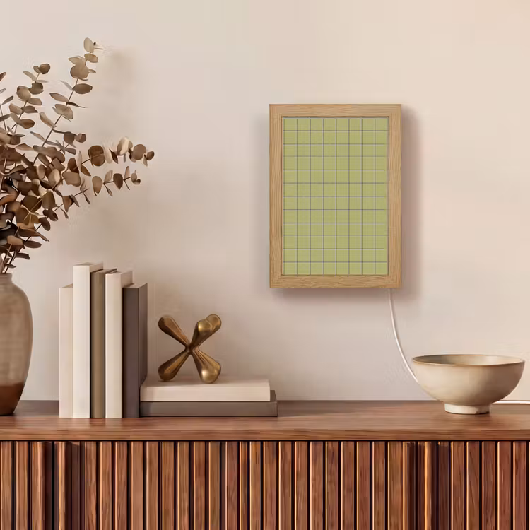 Gepersonaliseerde lightbox - Tegel - Patroon - Olijfgroen — 4