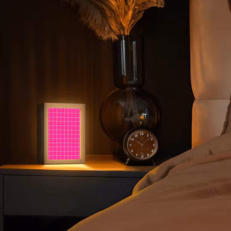 Gepersonaliseerde lightbox - Tegels - Fuchsia — 2