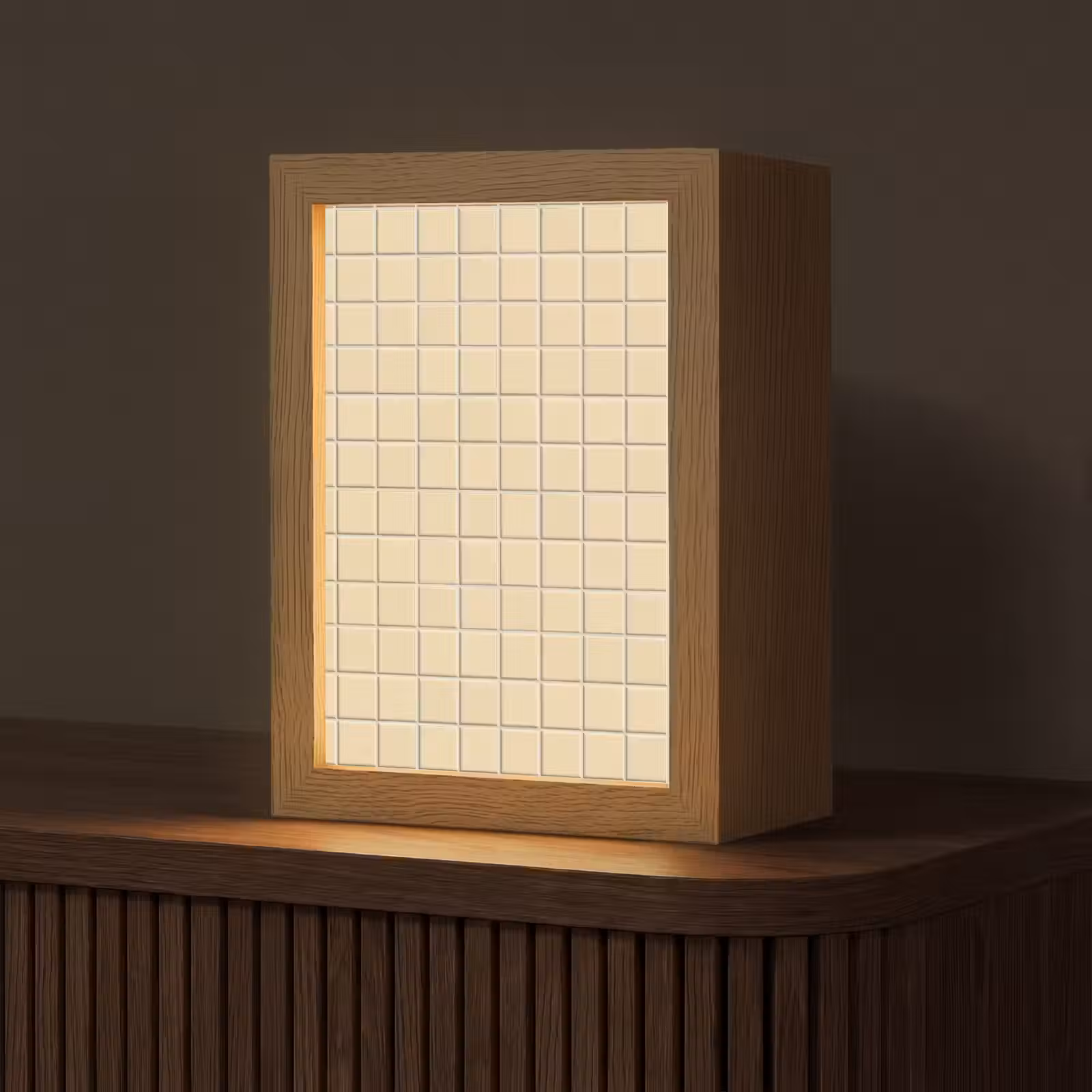 Gepersonaliseerde lightbox - Tegels - Patroon - Crème — 1