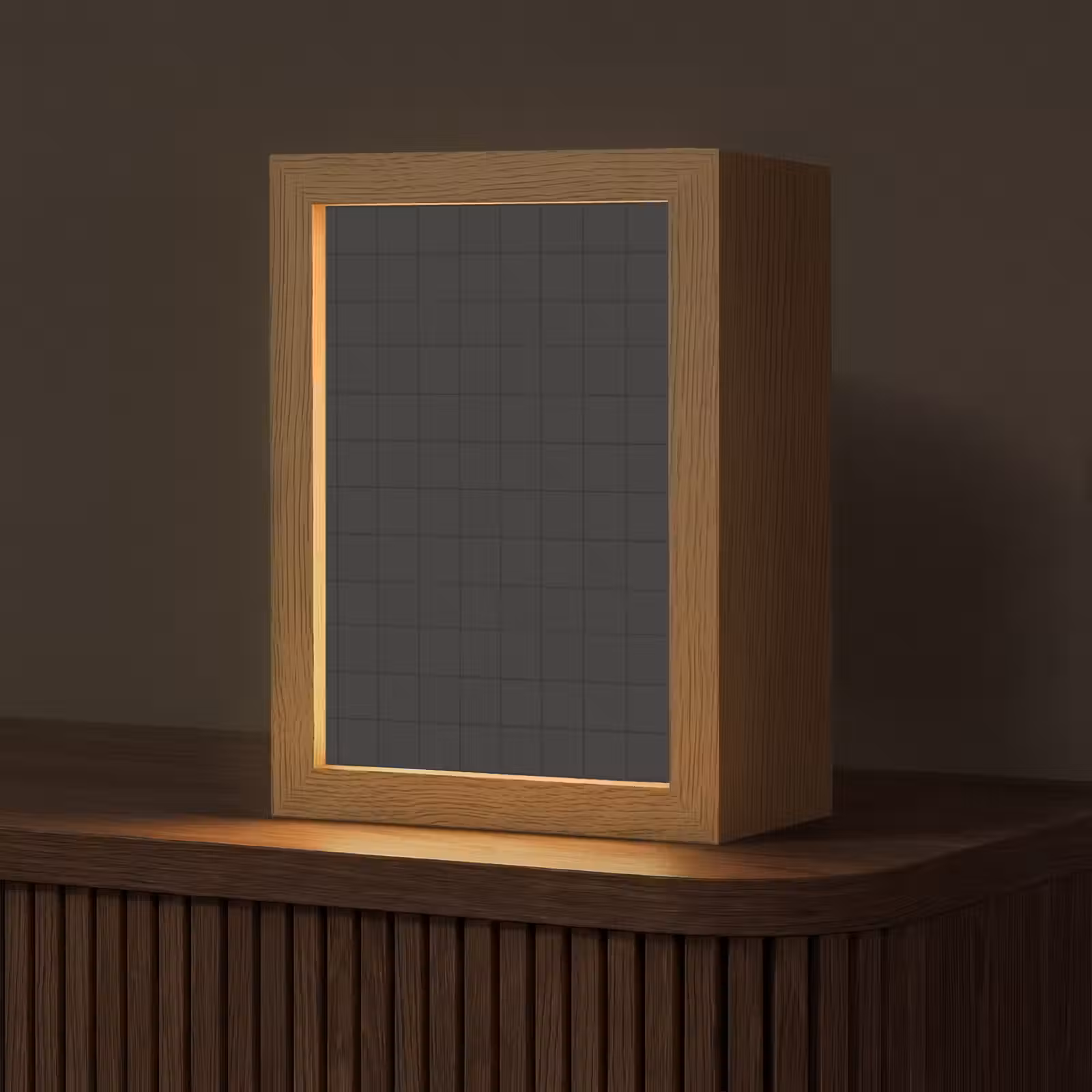 Gepersonaliseerde lightbox - Tegels - Patroon - Mat - Zwart — 1