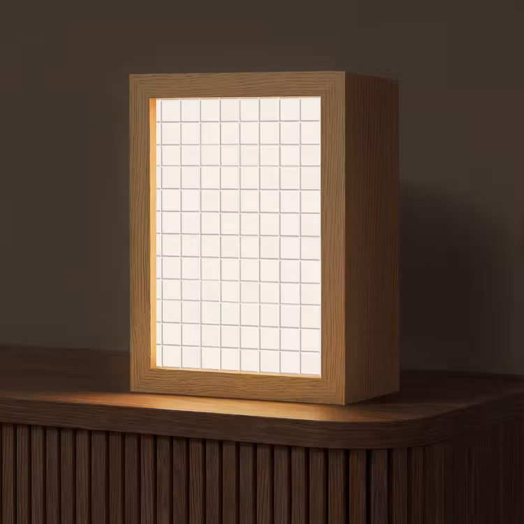 Gepersonaliseerde lightbox - Patroon - Tegels - Wit — 1