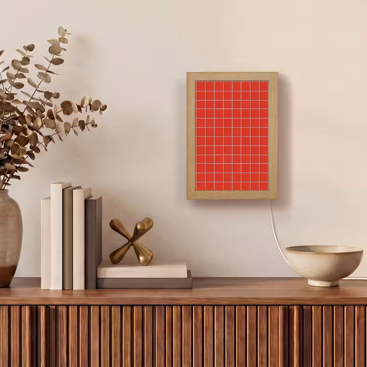 Gepersonaliseerde lightbox - Tegel - Patroon - Kersen - Rood — 4